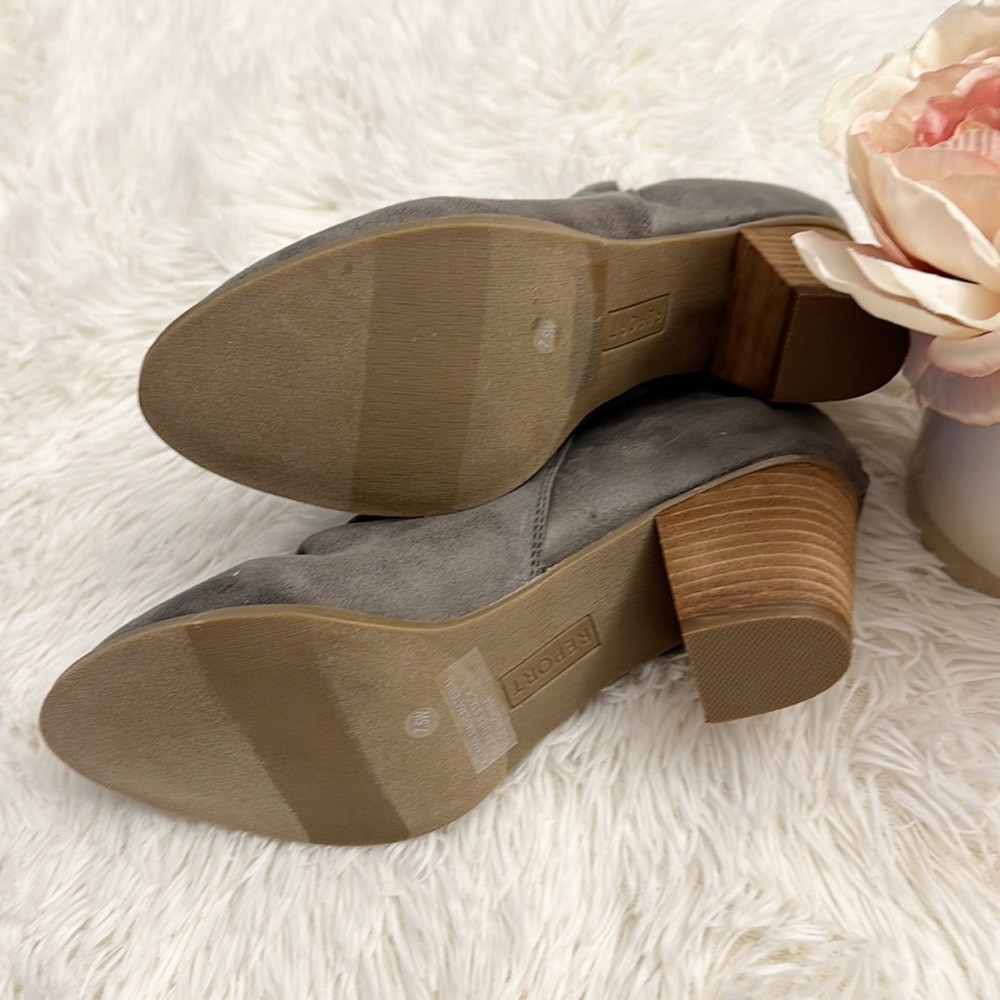 NEW REPORT Clarice Grey heeled ankle bootie women size 6.5 w - Picture 6 of 6
